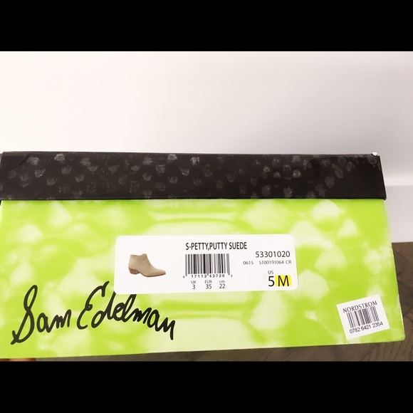 💝Sam Edelman Petty Booties Boots Gray Suede 5 - Picture 4 of 4